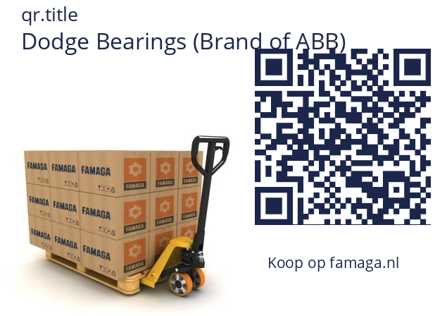   Dodge Bearings (Brand of ABB) 132476