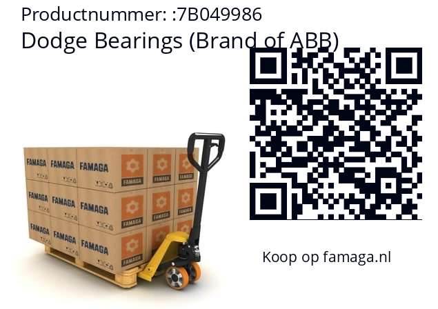   Dodge Bearings (Brand of ABB) 7B049986
