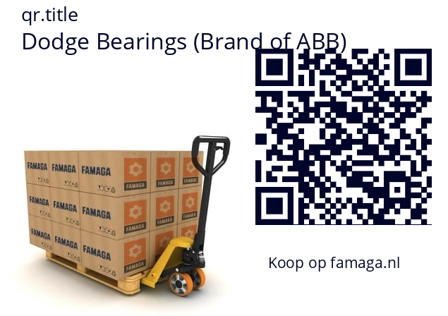   Dodge Bearings (Brand of ABB) 023108